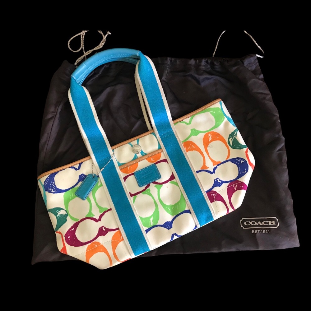 Y2k COACH Signature Monogram tote